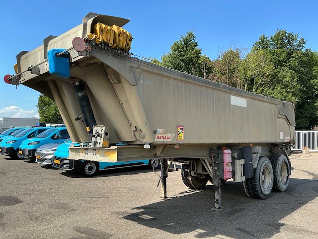 2011 benalu c33csb01 2-assige aluminium kipperoplegger 20 m³ met cramaro afdeksysteem - afbeelding 1 van  34