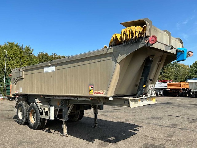 2011 benalu c33csb01 2-assige aluminium kipperoplegger 20 m³ met cramaro afdeksysteem - afbeelding 12 van  34