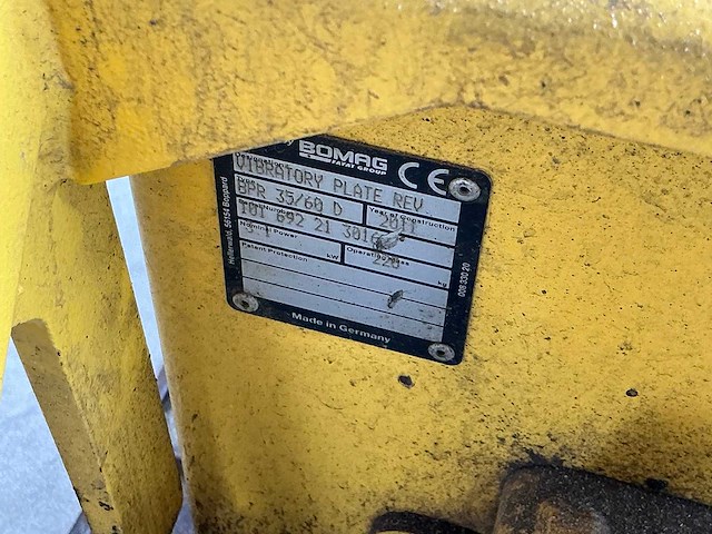 2011 bomag bpr 35/60d trilplaat - afbeelding 8 van  8