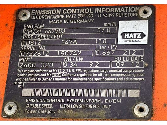 2011 bomag bpr 70/70 d trilplaat - afbeelding 3 van  12