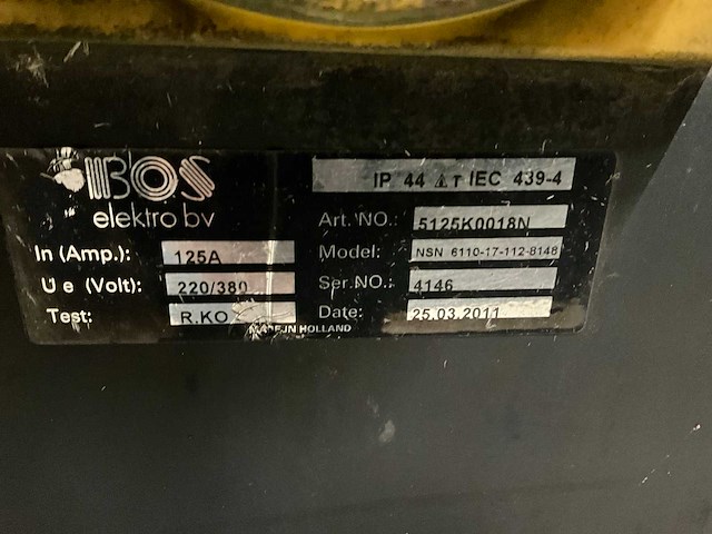 2011 bos bouwaansluitkast 125a - afbeelding 6 van  6