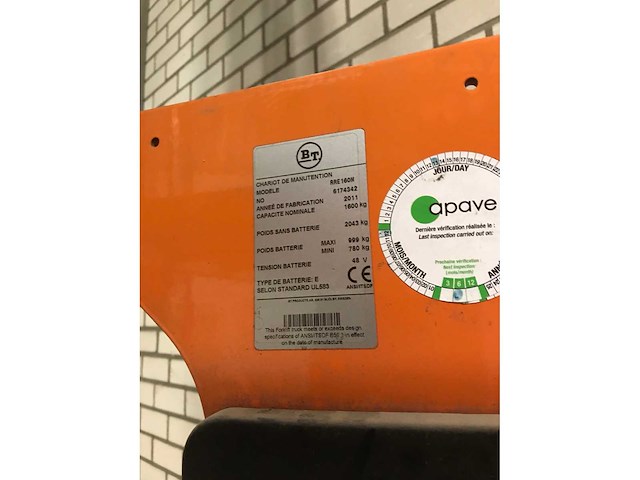 2011 bt reflex rre160m reach truck - afbeelding 12 van  12