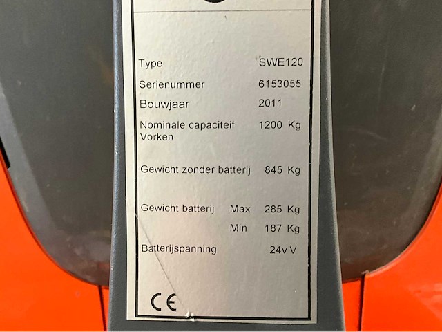 2011 bt swe 120 staxio stapelaar - afbeelding 10 van  20
