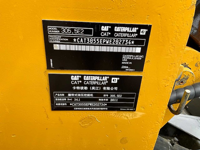 2011 caterpillar 305.5e midigraafmachine - afbeelding 11 van  11