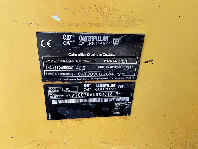 2011 caterpillar 306 midigraafmachine - afbeelding 26 van  32