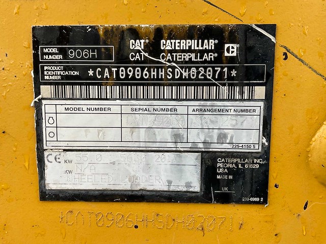2011 caterpillar 906h shovel - afbeelding 24 van  30