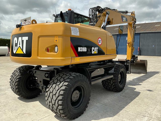 2011 caterpillar m316d banden graafmachine - afbeelding 64 van  65