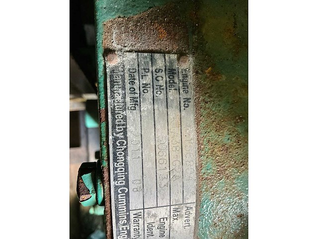 2011 cummins noodstroomaggregaat 1000 kva in container - afbeelding 13 van  15