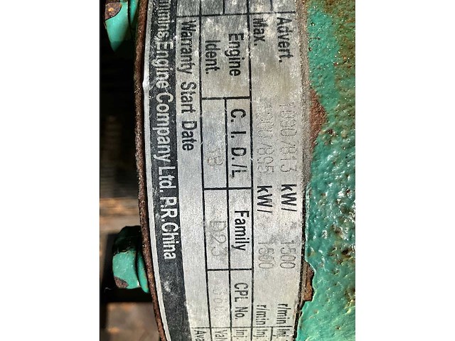 2011 cummins noodstroomaggregaat 1000 kva in container - afbeelding 14 van  15