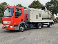 2011 daf lf 45-180 opleggertrekker met trias riool ontstoppings oplegger