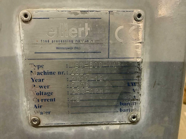 2011 eillert msd-500-var rvs groente centrifuge - afbeelding 6 van  6