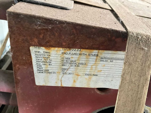 2011 eindblok voor continental emsco fluid end (3x) "mud pump hp block continental emsco" - afbeelding 4 van  4