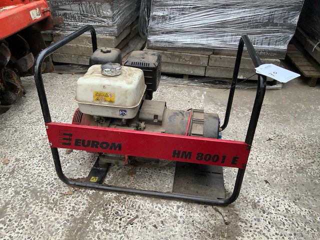 2011 eurom hm 8001 e stroomgenerator - afbeelding 1 van  4
