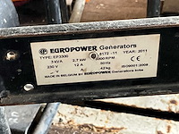 2011 europower ep3300 3 kva stroomaggregaat - afbeelding 5 van  5