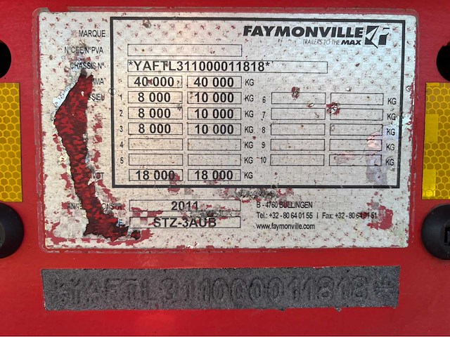2011 faymonville semi-dieplader - afbeelding 46 van  70