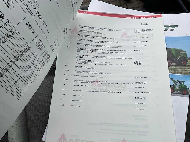 2011 fendt 826 vario vierwielaangedreven landbouwtractor - afbeelding 48 van  54