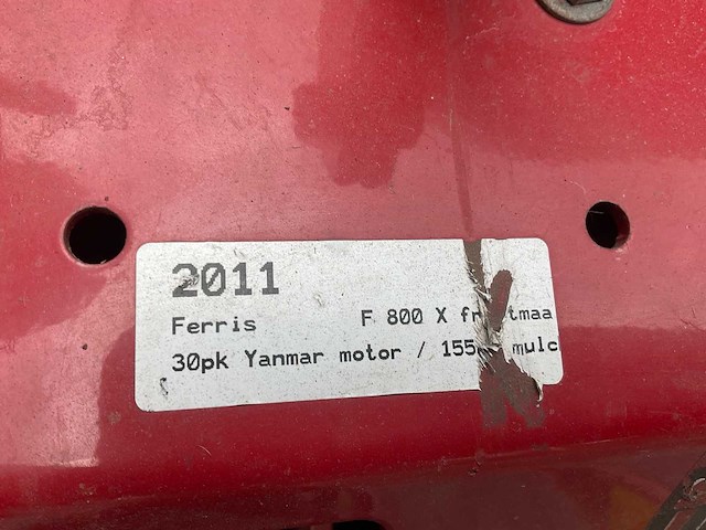 2011 ferris f800 maaimachine - afbeelding 6 van  21