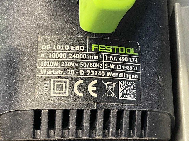 2011 festool of 1010 ebq-plus bovenfrees - afbeelding 3 van  3