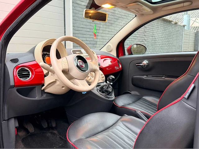 2011 fiat 500 1.2 pano airco lounge personenauto - afbeelding 8 van  12