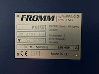 2011 fromm fs130 palletfoliewikkelaar - afbeelding 6 van  6
