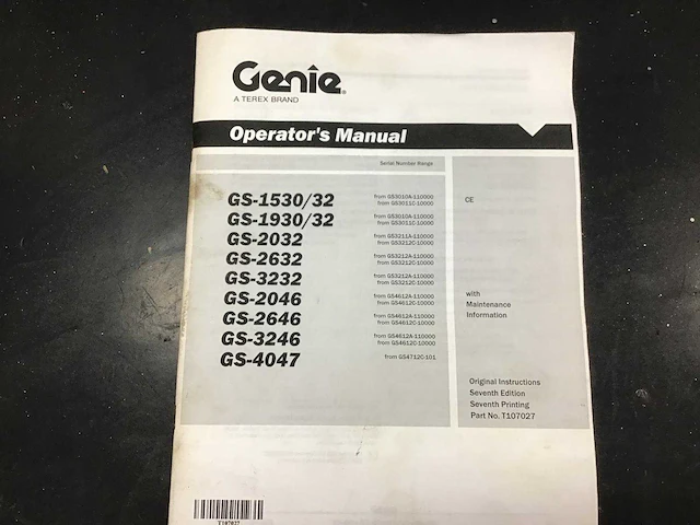 2011 genie gs-3246 hoogwerker - afbeelding 9 van  19