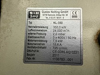 2011 gustav nolting kl-350 oil heater heater - afbeelding 2 van  5