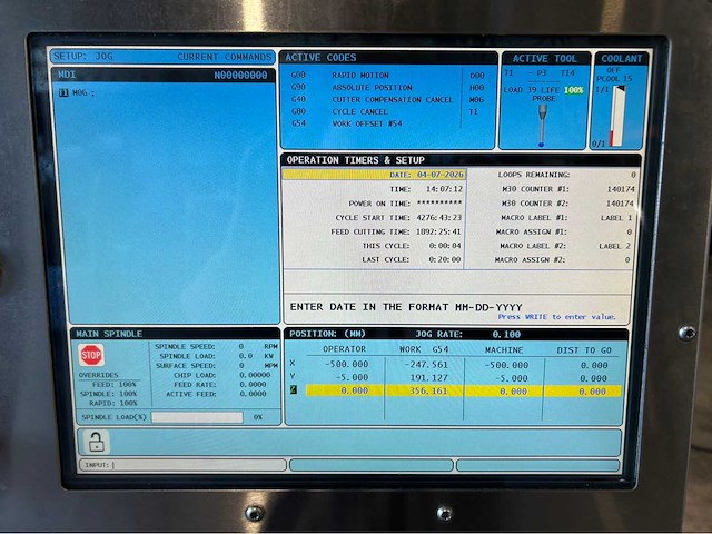 2011 haas dt-1 cnc universeel machinecentrum - afbeelding 16 van  19