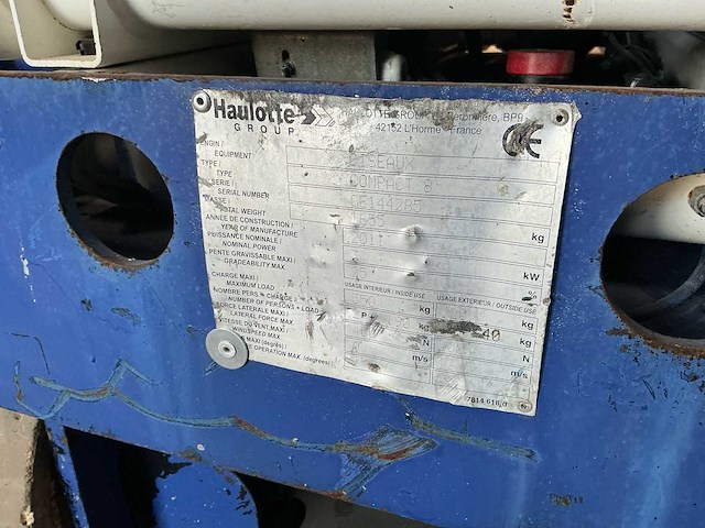 2011 haulotte compact 8 hoogwerker - afbeelding 13 van  20