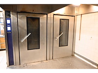 2011 hein stoneroll rvs bakkerij oven met rvs wasemkap (2x)