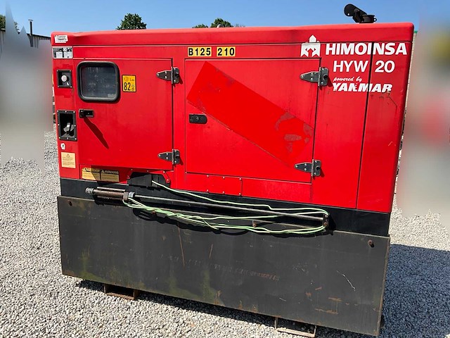 2011 himoinsa hyw 20 stroomgenerator 20kva- geluidgedempt - diesel - afbeelding 1 van  19