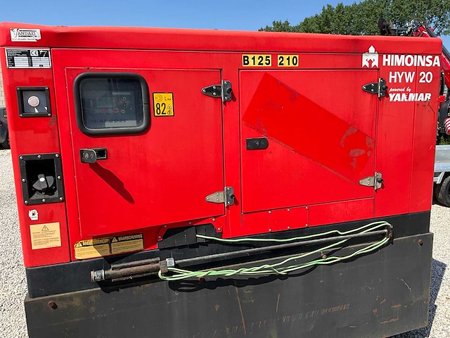 2011 himoinsa hyw 20 stroomgenerator 20kva- geluidgedempt - diesel - afbeelding 19 van  19