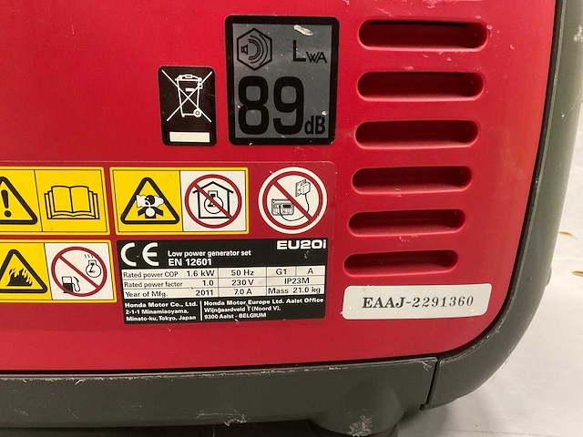 2011 honda eu20i stoomgenerator - afbeelding 5 van  5