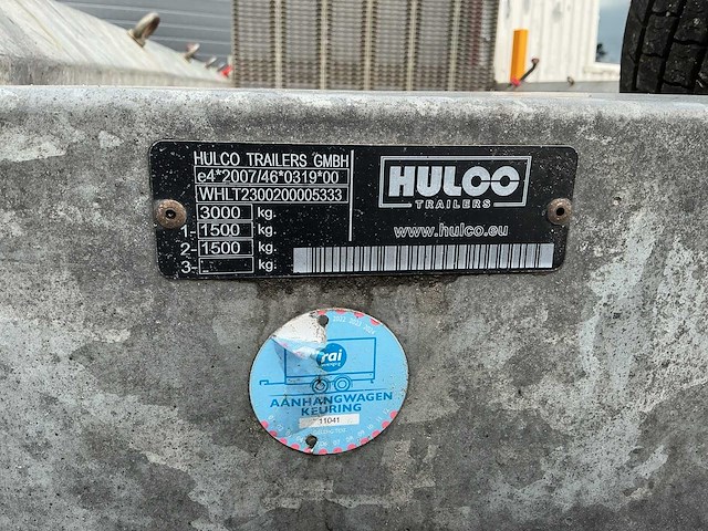 2011 hulco machine transporter terrax 2 3.000 kg - afbeelding 11 van  12