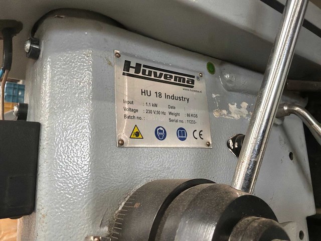 2011 huvema hu18 tafelboormachine - afbeelding 3 van  3