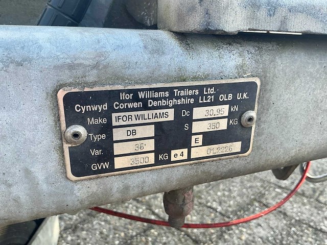 2011 ifor williams trailers bv125g aanhangwagen - afbeelding 29 van  30