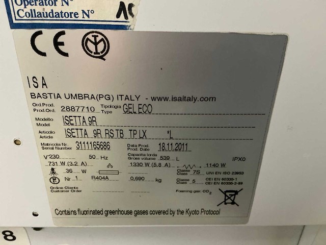 2011 isa gel eco schepijs koelvitrine - afbeelding 2 van  2