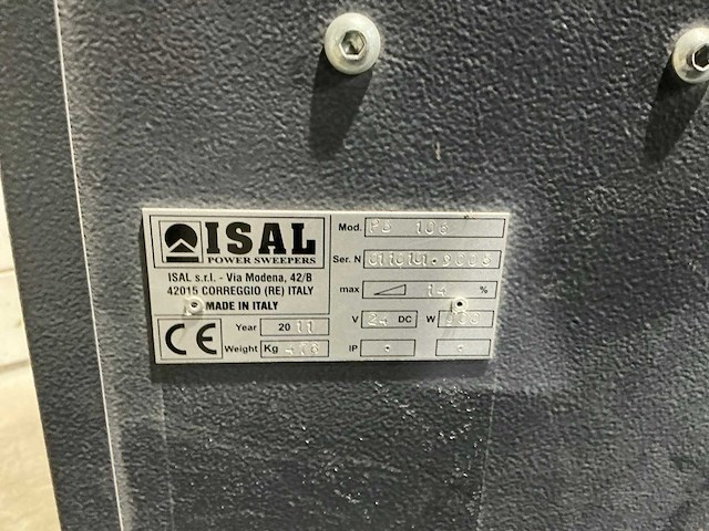 2011 isal pb 106 zelfrijdende veegmachine - afbeelding 18 van  18