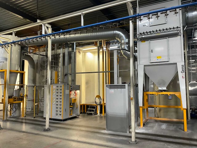 2011 itw gema opticenter / optiflex a3 as05 poedercoat installatie - afbeelding 1 van  44