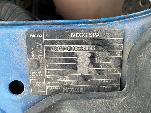 2011 iveco daily 40c18d/t bedrijfswagen - afbeelding 15 van  22