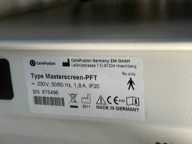 2011 jeager masterscreen-pft pro diffusiemeetapparatuur - afbeelding 11 van  11