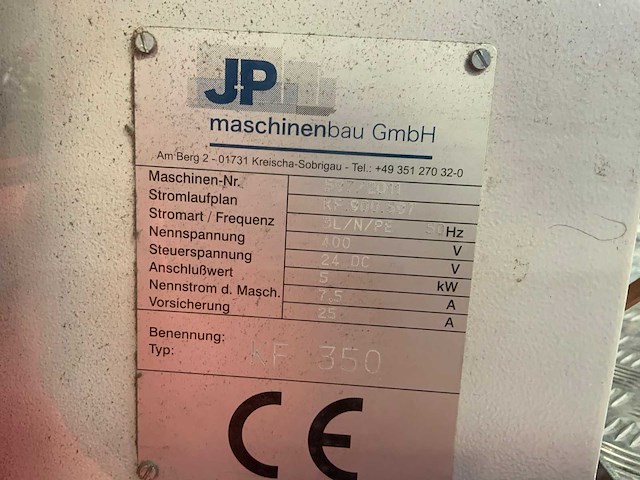 2011 j+p maschinenbau - kf350 - rvs omdozenvuller - afbeelding 14 van  14