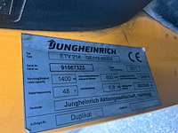 2011 jungheinrich etv 214 reach truck - afbeelding 10 van  21