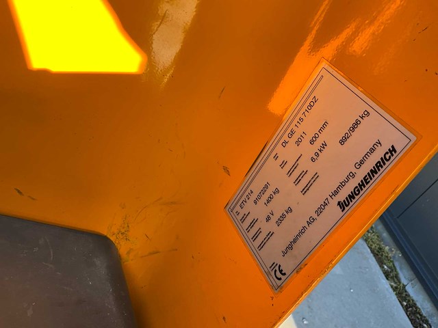 2011 jungheinrich etv214 reach truck - afbeelding 15 van  25
