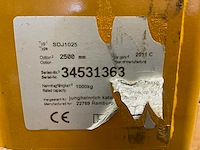 2011 jungheinrich sdj1025 hand hydraulische palletwagen - afbeelding 4 van  5