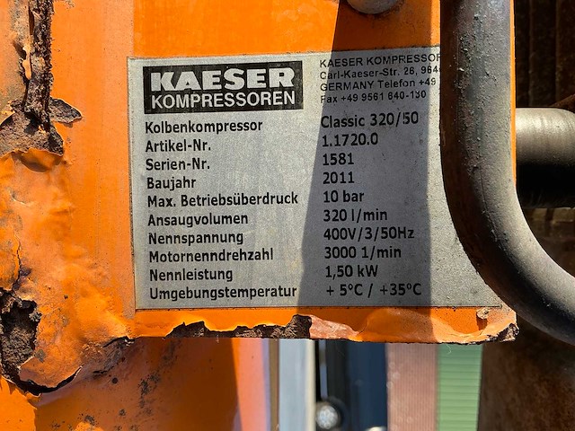 2011 kaeser kc275 hogedrukcompressor - afbeelding 5 van  6