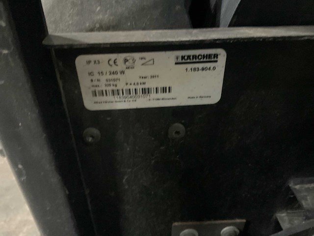 2011 karcher ic 15/240 bladblazer - afbeelding 8 van  10