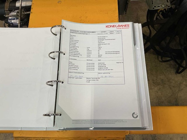 2011 konecranes 1.000 kg x 13,80 m bovenloopkraan - afbeelding 14 van  15