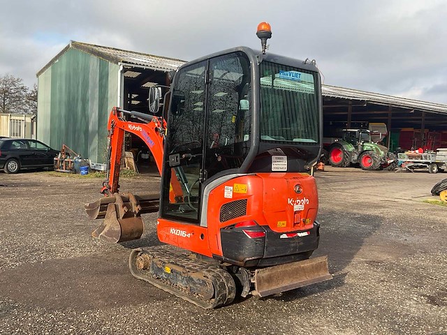 2011 kubota kx016-4 minigraafmachine - afbeelding 18 van  23