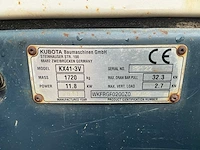 2011 kubota kx41-3v minigraver – 1.720 kg – 1.000 mm bak - afbeelding 12 van  31
