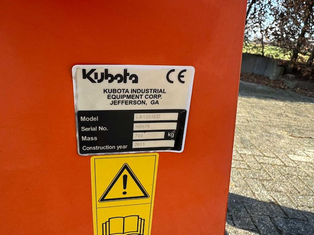 2011 kubota la1353 voorlader - afbeelding 5 van  5